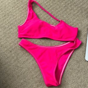 Small Shein One shoulder Bikini Set